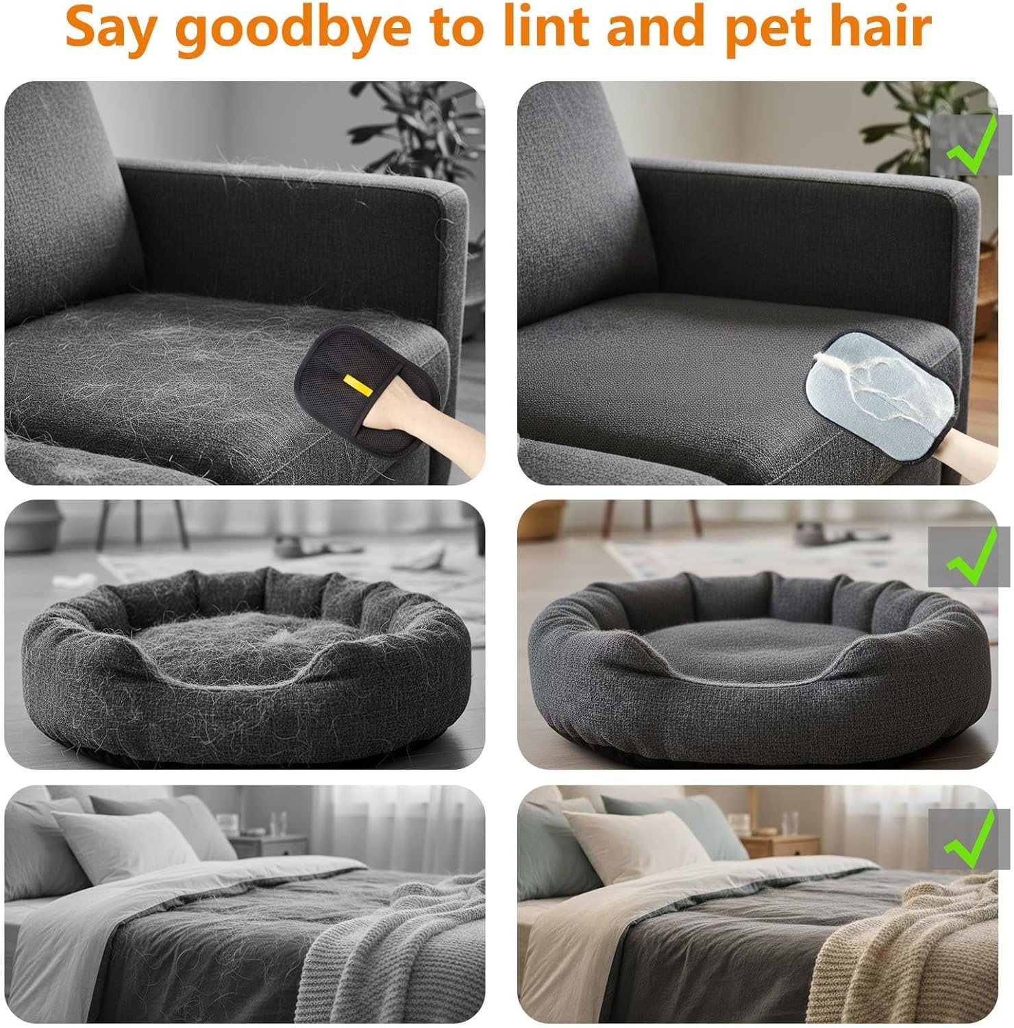 Pet Hair Removal Gloves