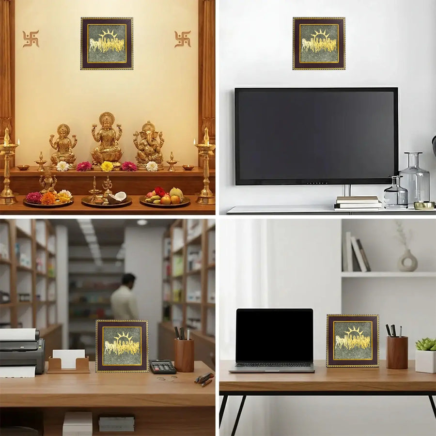 7 Horses Pyrite Frame