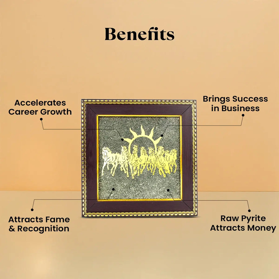 7 Horses Pyrite Frame